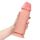 Eriti paks sirge dildo – 25.4 cm (10″) – nahavärv — Foto 8