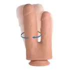 Double Shot skysto silikono dvipusis vibruojantis dildo – 20.5 cm (8″) — Nuotrauka 6