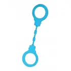 A-Toys Stretchy Silicone Handcuffs – Blue — Photo 2