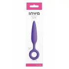 INYA Slide – tapered silicone anal plug with finger ring – purple – 12.7 cm — Photo 1