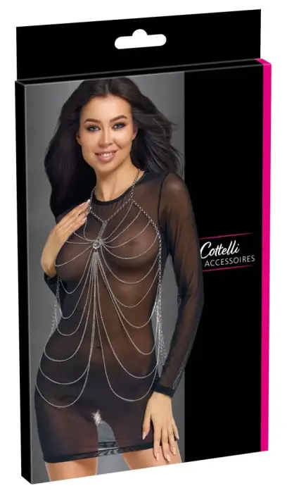 Cottelli ACCESSOIRES цепочка на тело – серебряная