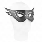 KINK mākslīgās ādas acu pārsējs Model 1 – regulējams, melns, 27x13 cm — Foto 4