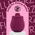 Skins Rose Buddies Flutterz – rožės formos tapšnojantis vibratorius – bordo — Nuotrauka 9