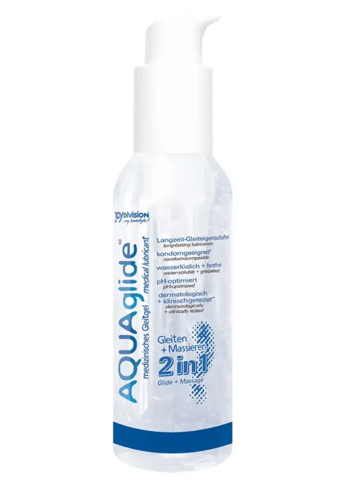 AQUAglide 2-in-1 veepõhine librikant ja massaažigeel – 125 ml