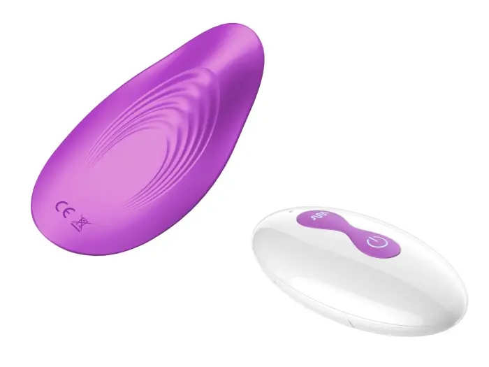 Ultrathin valkājams mini vibrators ar tālvadību – 12 cm (4.7″) – violets Foto 2