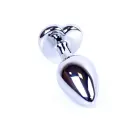 Plug-Jewellery Silver sirds formas anālais spraudnis – 7 cm (2.8″) – Zils — Foto 5