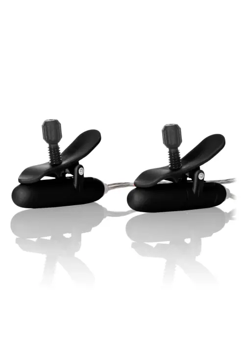 Vibrējošs apsildāms krūtsgalu kairinātājs – melns Foto 2