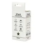 Star Collection silikona anālais spraudnis S ar rozā akmeni – Melns — Foto 2