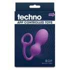 TECHNO BOP – интимное устройство из силикона с управлением через приложение – фиолетовый – 19 см — Фото 1