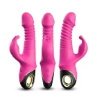 Zing Thrusting & Rotating Vibrator – 19.5 cm (7.7″) – Pink — Photo 5
