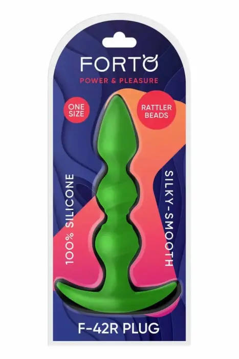 FORTO F-42R Rattler Spiral Beads anālo bumbiņu ķēde – zaļš