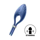 Satisfyer Duelist vibruojantis varpos žiedas – mėlynas — Nuotrauka 7