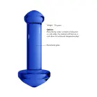 Stikla dildo – 15 cm (6″) – Zils Foto 7