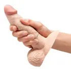 b-Vibe Slipskin apimties dildo – 15.4 cm (6.1″) – Kūno spalva Photo