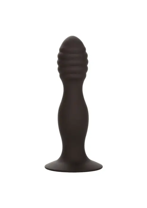 CalExotics Ribbed Anal Plug – Black