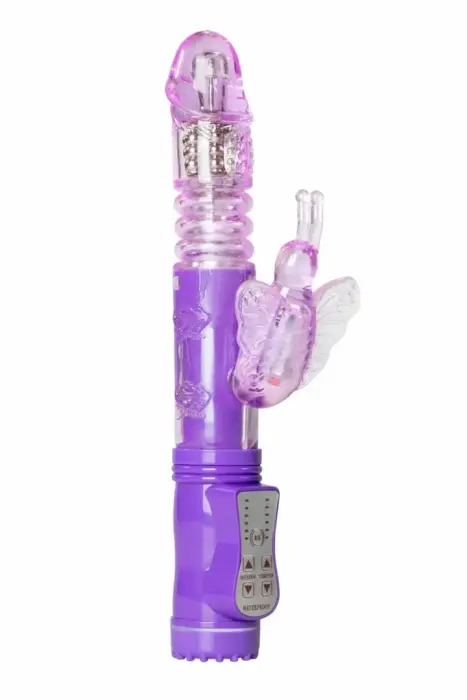 Easytoys Vibe Purple Butterfly vibratorius – 22 cm (8.5″) – violetinis