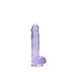 Realistic Dildo with Balls and Suction Cup – 17 cm (6.7″) – Purple — Photo 7