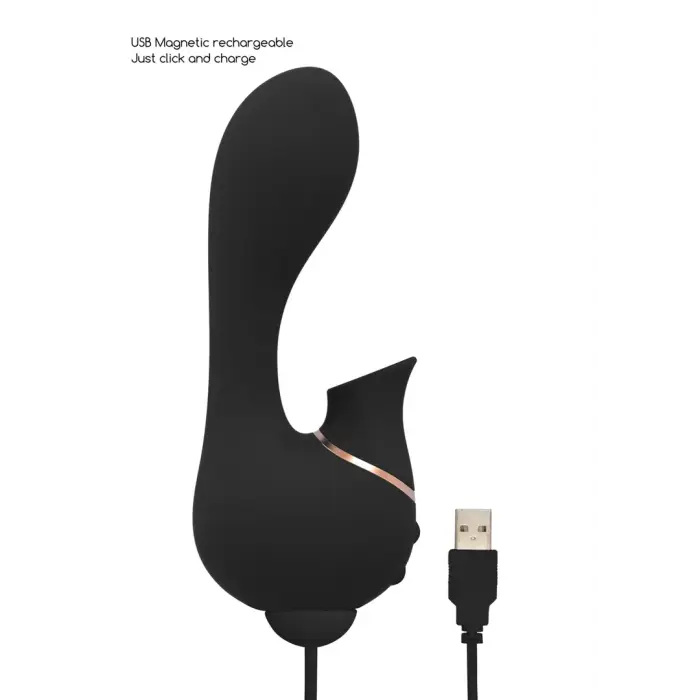 Mythical gaisa pulsa vibrators – 15 cm – melns Foto 7