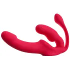 You2Toys Strapless Strap-On Triple Teaser vibratoru trio – 23 cm – rozā — Foto 4
