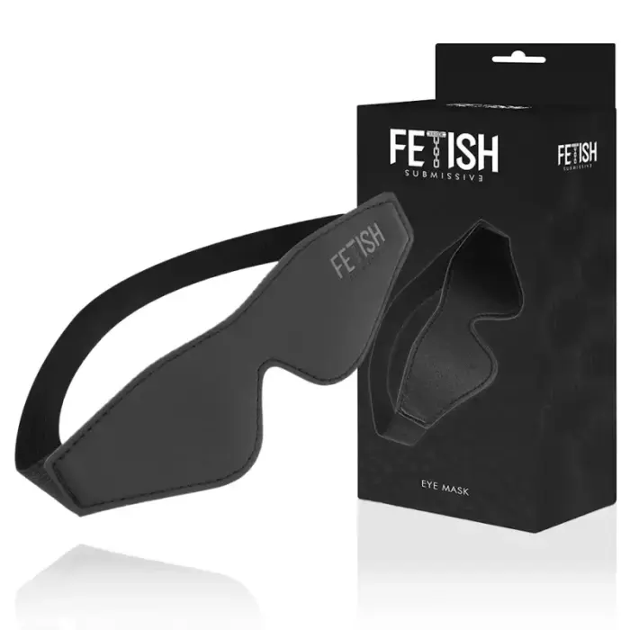 Fetish Submissive Vegan Leather Mask – Black