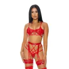Double The Fun Lingerie Set – Red – XL — Photo 3