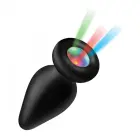 Light-Up Silicone Butt Plug – M – Multicolored — Photo 2