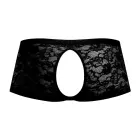 Male Power Crotchless Lace Panty – Black – S/M — Photo 6