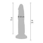 TOYJOY Get Real Realistiškas dildo – 18 cm (7″) – Juodas — Nuotrauka 3