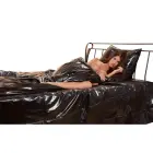 Lack Bettdecke schwarz Photo