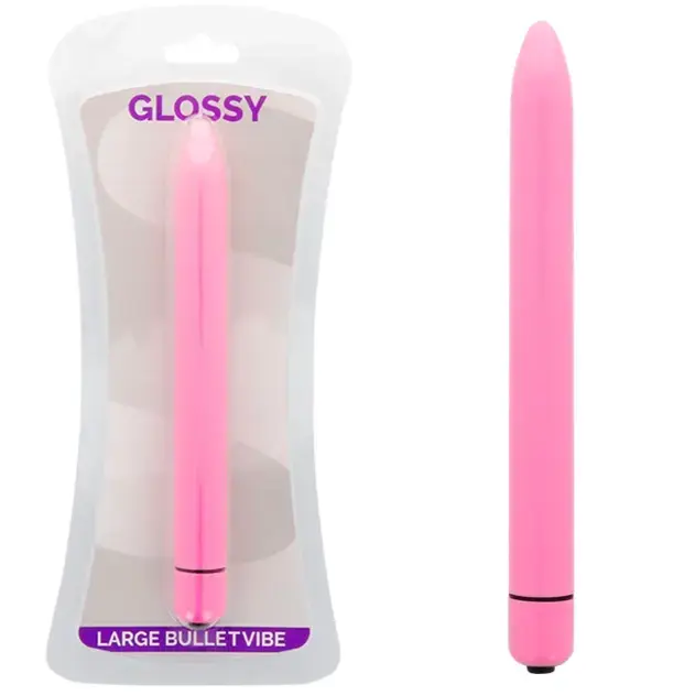 Glossy Slim вибратор – 16.5 cm (6.5″) – розовый