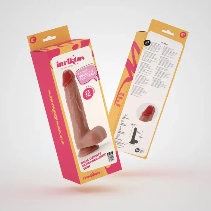 Inviktus realistlik dildo iminapaga – 23 cm (9″) – nahavärv
