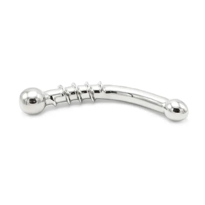 Curve Стальной Дилдо Витой – 20 cm (8″)