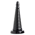 Didelis gyslotas analinis dildo – 26 cm (10.25″) – Juodas — Nuotrauka 7