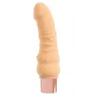 beau cœur Selon realistiškas vibratorius su judančia galvute ir masažo žiedu – 19.7 cm (7.75″) – kūno spalvos — Nuotrauka 3