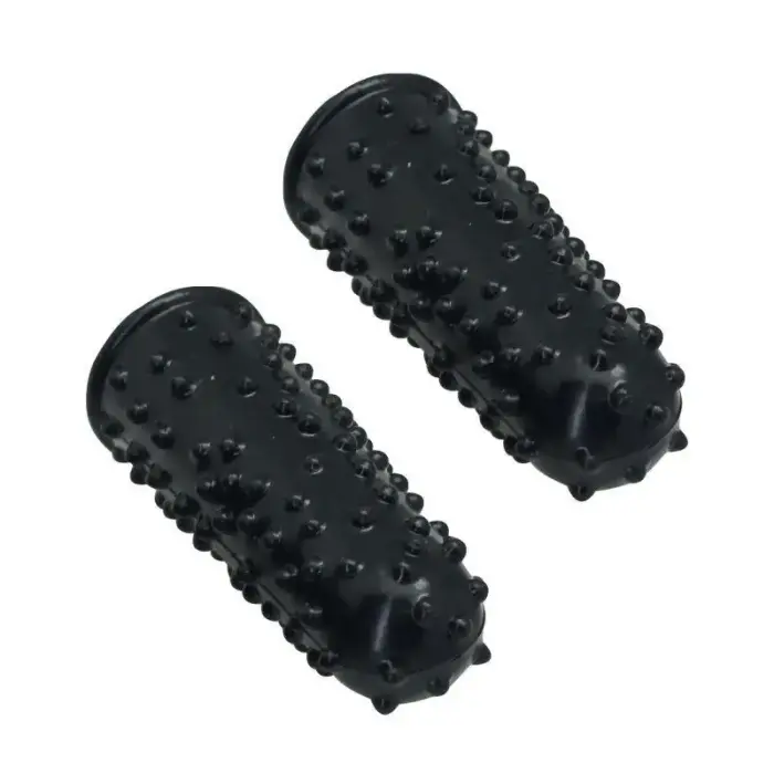 Timeless Touch of Pleasure pirkstu vibratori – 7.6 cm (3″) – melni Foto 2