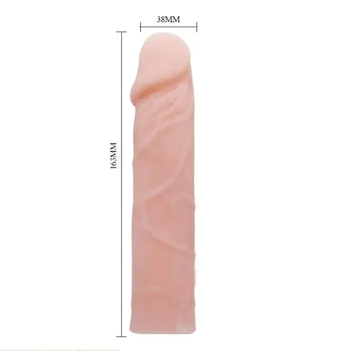 BAILE Salokāms teksturēts dildo – 19 cm – Rozā Foto 6