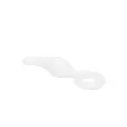 Gripper klaasist dildo rõngaga – 20 cm (8″) – valge — Foto 5