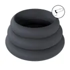 LEVELZ Wide O Silicone Ring Set L/XL/XXL Black – 3-Pack — Photo 6