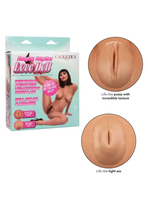 CalExotics Naughty Neighbor Full-Size Love Doll – 3 Holes