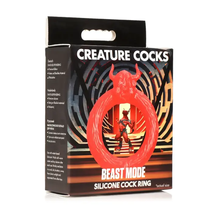 Beast Mode - Silicone Cock Ring – Red