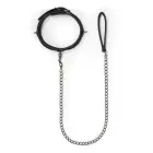 Fetish Collar with Leash – Black — Photo 3