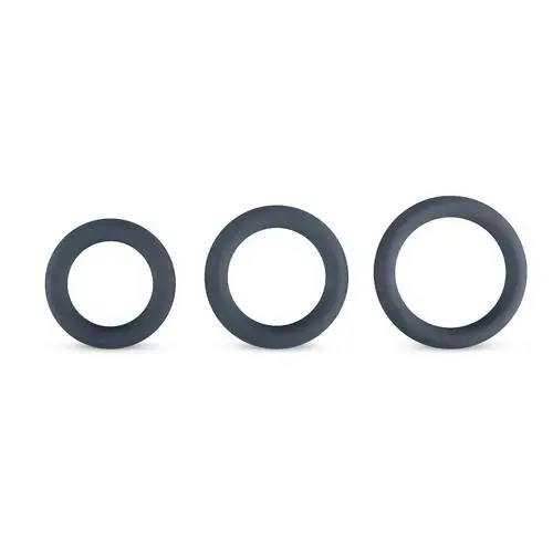 3 vnt. varpos žiedų rinkinys – pilkas Photo