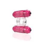 The Screaming O 4B Double Wammy Vibrating Ring – Red — Photo 3