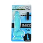 Addiction Luke dildo – 19 cm (7.5″) – sinine pimedas helendav — Foto 7