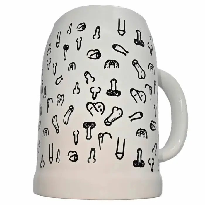 Diablo Picante Ceramic Beer Mug 700 ml – penises – with gift box