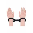 SPORTSHEETS Shadow Small Silicone Cuffs – манжеты – силикон – чёрный — Фото 4