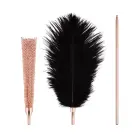 Rosy Gold Feather Tickler & Whip – Rose Gold — Photo 3