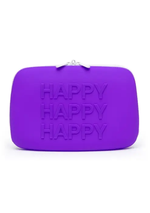 Happy Rabbit силиконовый футляр на молнии – большой – фиолетовый