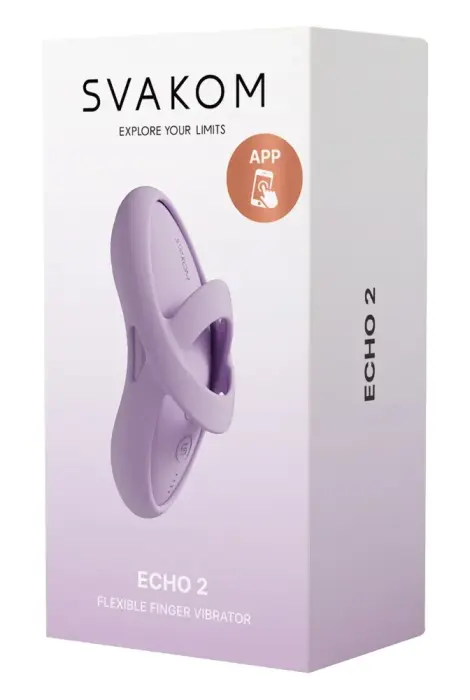 SVAKOM Echo 2 пальчиковый вибратор – 9.2 cm (3.6″) – розовый