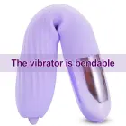 Sildošais G-punkta vibrators ar mēles stimulatoru – uzlādējams — Foto 2